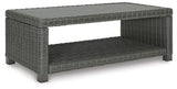 Elite Gray Park Outdoor Loveseat with Coffee Table