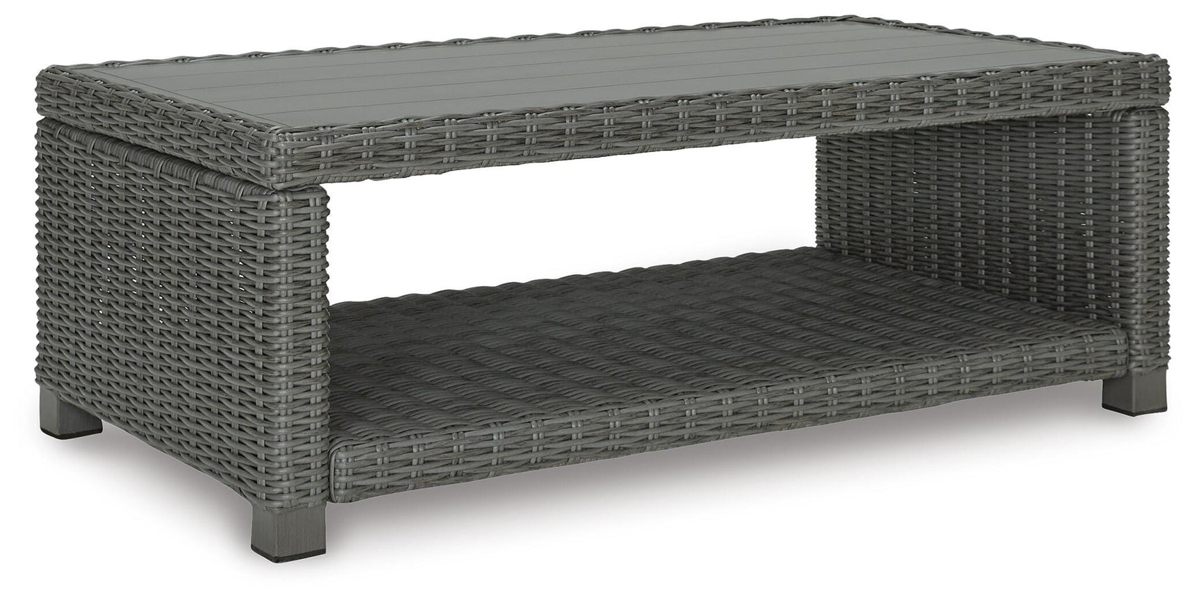 Elite Gray Park Outdoor Loveseat with Coffee Table