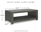 Elite Gray Park Outdoor Loveseat with Coffee Table