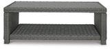 Elite Gray Park Outdoor Loveseat with Coffee Table