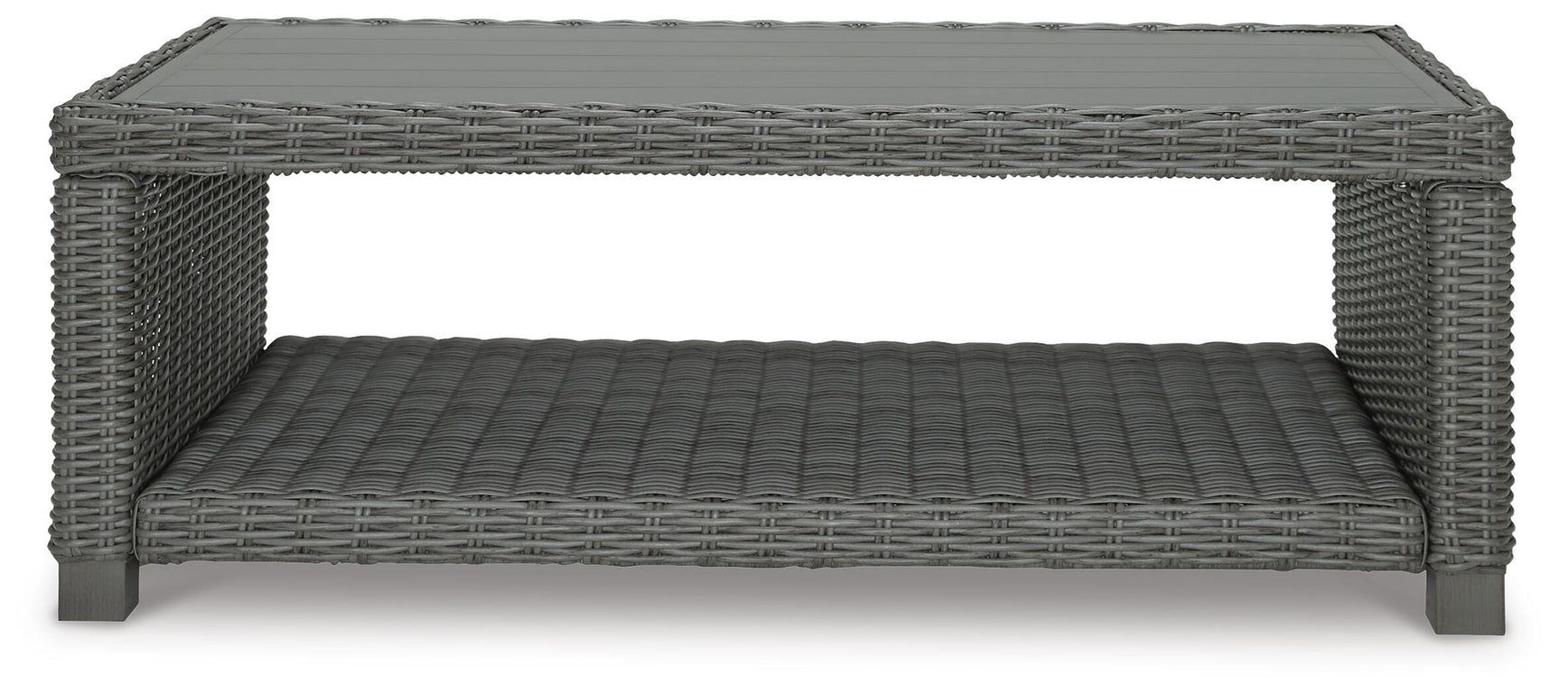 Elite Gray Park Outdoor Loveseat with Coffee Table