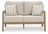 Hallow Driftwood Creek Outdoor Sofa and Loveseat with Coffee Table
