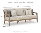 Hallow Driftwood Creek Outdoor Sofa and Loveseat with Coffee Table