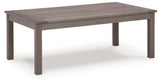 Hillside Gray/Brown Barn Outdoor Loveseat and 2 Chairs with Coffee Table