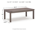 Hillside Gray/Brown Barn Outdoor Sofa and Loveseat with Coffee Table
