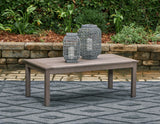 Hillside Gray/Brown Barn Outdoor Loveseat and 2 Chairs with Coffee Table