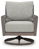 Hillside Gray/Brown Barn Outdoor Loveseat and 2 Chairs with Coffee Table
