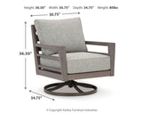 Hillside Gray/Brown Barn Outdoor Loveseat and 2 Chairs with Coffee Table