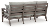 Hillside Gray/Brown Barn Outdoor Sofa and 2 Chairs with Coffee Table
