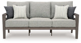 Hillside Gray/Brown Barn Outdoor Sofa and 2 Chairs with Coffee Table