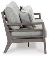 Hillside Gray/Brown Barn Outdoor Sofa and 2 Chairs with Coffee Table