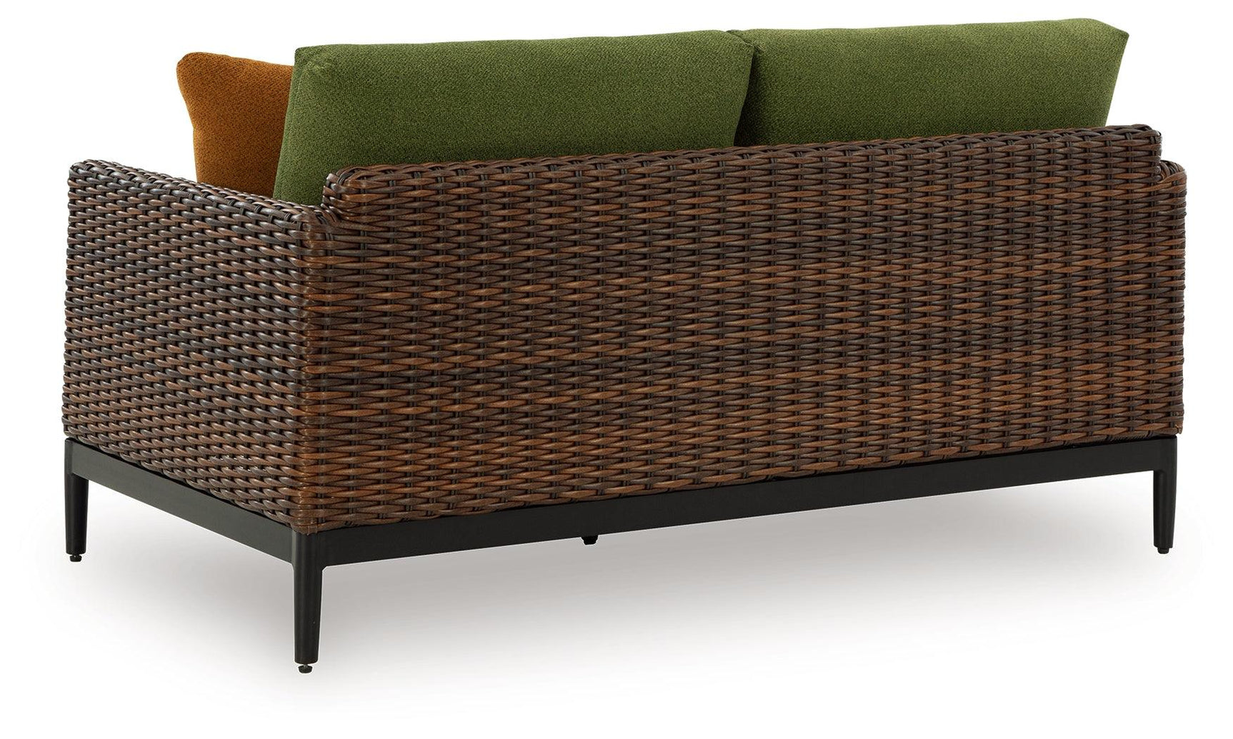 Horizon Brown/Green Hall Outdoor Sofa and Loveseat