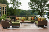 Horizon Brown/Green Hall 2 Lounge Chairs with End Table