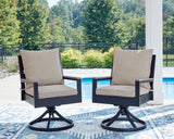 East Navy Blue/Driftwood Beach Outdoor Dining Table and 4 Chairs