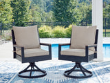 East Navy Blue/Driftwood Beach Outdoor Dining Table and 6 Chairs