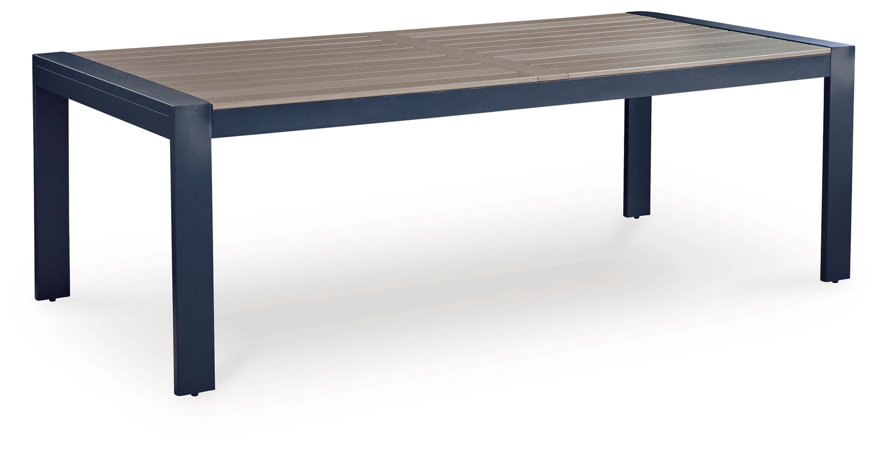 East Navy Blue/Driftwood Beach Outdoor Dining Table and 4 Chairs