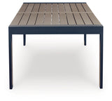 East Navy Blue/Driftwood Beach Outdoor Dining Table and 4 Chairs