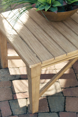Carter Beige Hall Outdoor Sofa with 2 Lounge Chairs and Coffee Table