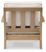 Carter Beige Hall Outdoor Sofa with 2 Lounge Chairs and Coffee Table
