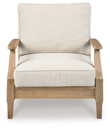 Carter Beige Hall Outdoor Sofa with 2 Lounge Chairs and Coffee Table