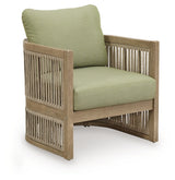 Serena Beige/Green Shores Outdoor Sofa and Chair