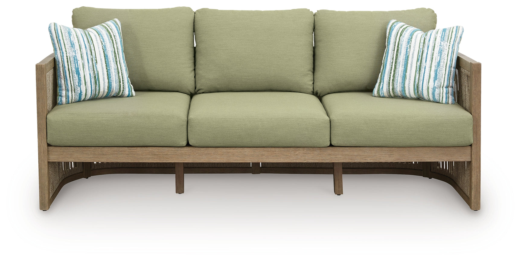 Serena Beige/Green Shores Outdoor Sofa and Chair