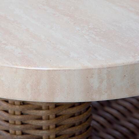 Dolan Creek Beige/Brown Outdoor End Table