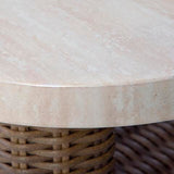 Dolan Creek Beige/Brown Outdoor Coffee Table