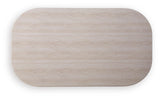 Dolan Creek Beige/Brown Outdoor Coffee Table