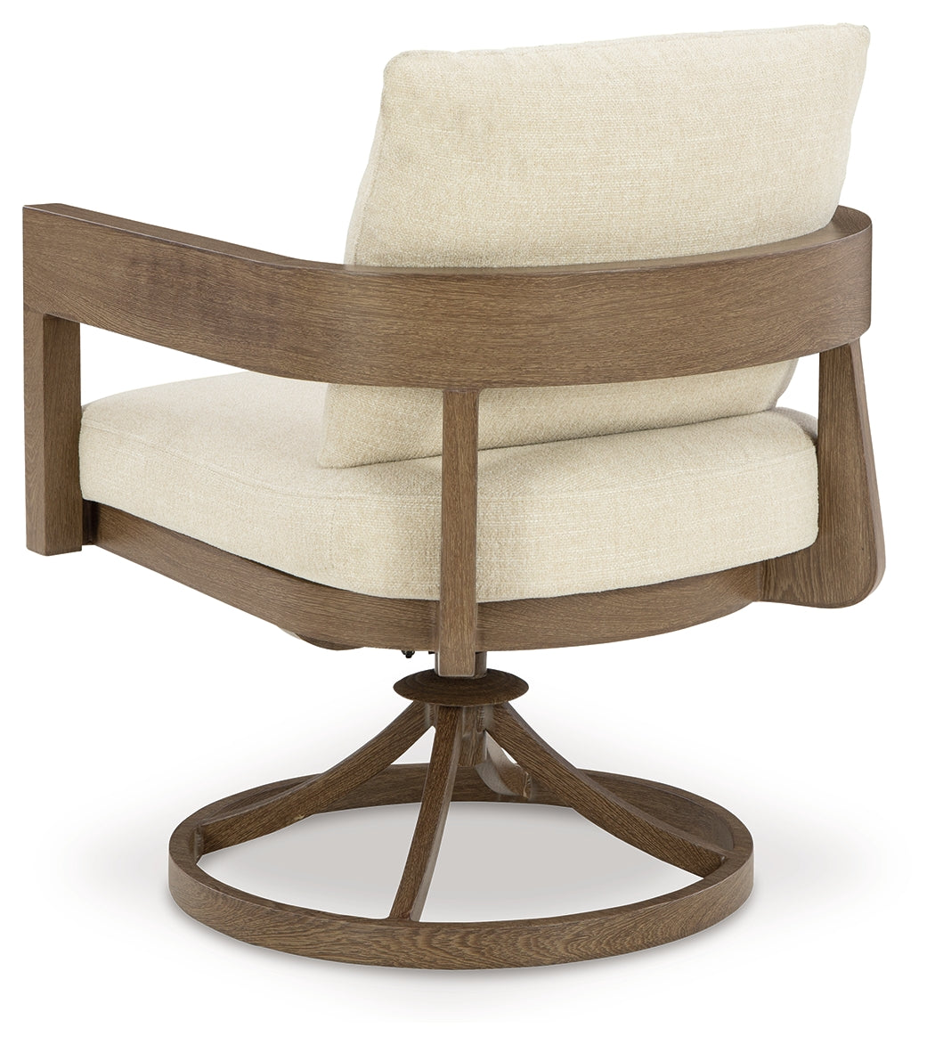 Serene Dark Brown Bay Outdoor Dining Table and 4 Chairs