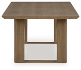 Serene Dark Brown Bay Outdoor Dining Table and 6 Chairs