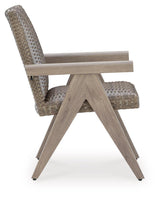 Cliff Trails Beige Outdoor Arm Chair (Set of 2)