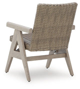 Cliff Trails Beige Outdoor Rocking Arm Chair (Set of 2)