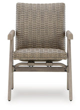 Cliff Trails Beige Outdoor Rocking Arm Chair (Set of 2)