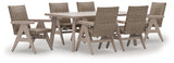 Cliff Beige Trails Outdoor Dining Table and 6 Chairs