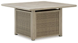 Cliff Trails Beige Fire Pit Table