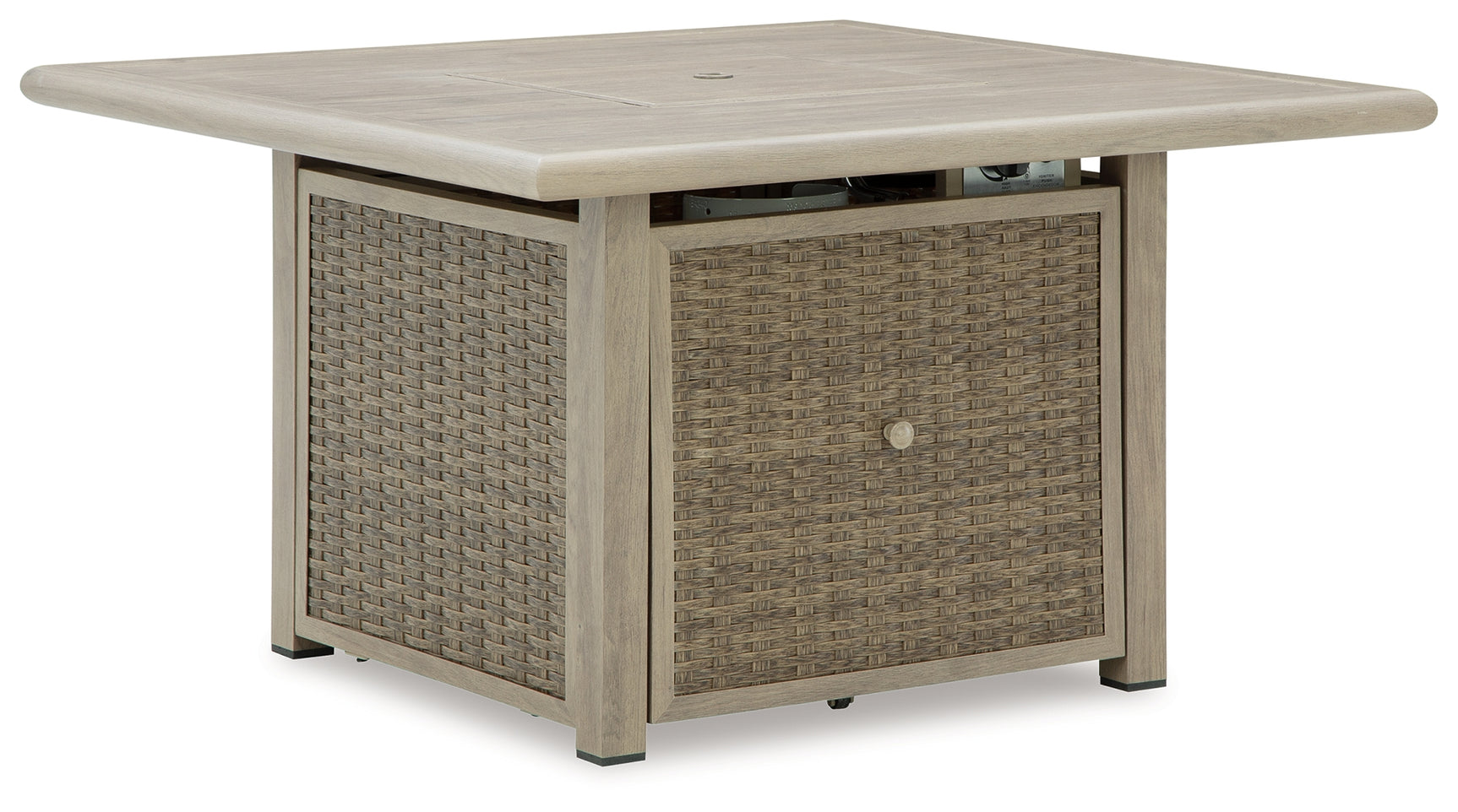 Cliff Beige Trails Outdoor Fire Pit Table and 4 Chairs