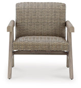 Cliff Trails Beige Outdoor Rocking Lounge Chair