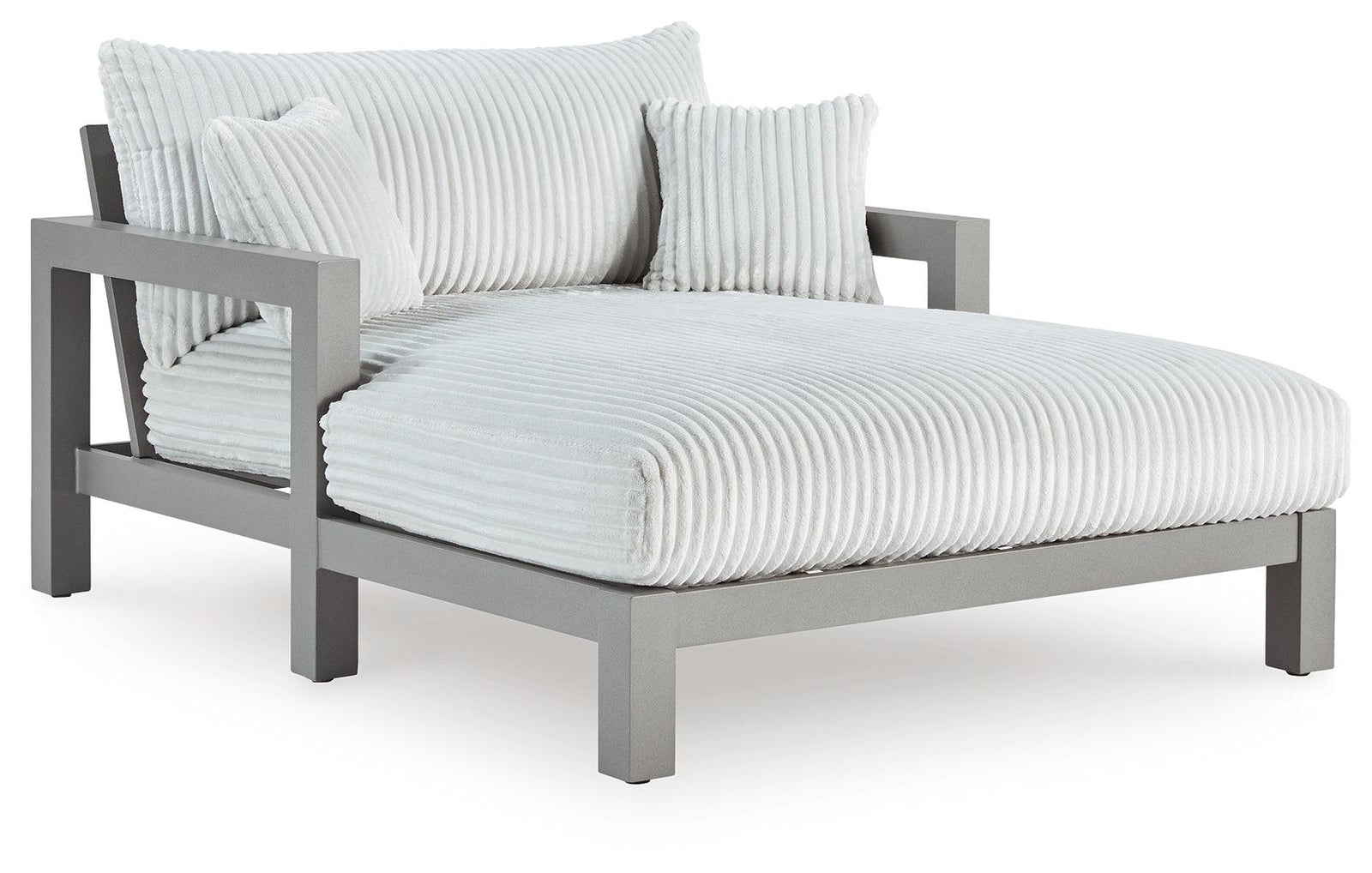 Hurley Park Gray Nuvella® Outdoor Chaise Lounge with Cushion