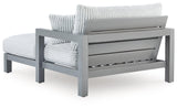 Hurley Park Gray Nuvella® Outdoor Chaise Lounge with Cushion
