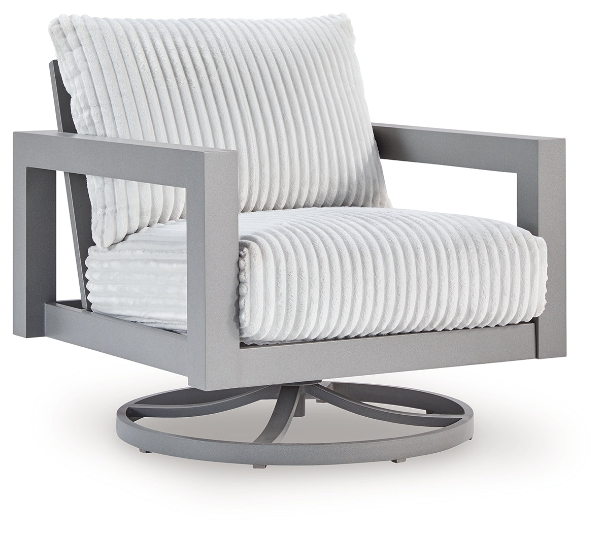 Hurley Gray Park Outdoor Loveseat with 2 Lounge Chairs