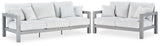 Hurley Gray Park Outdoor Sofa and Loveseat