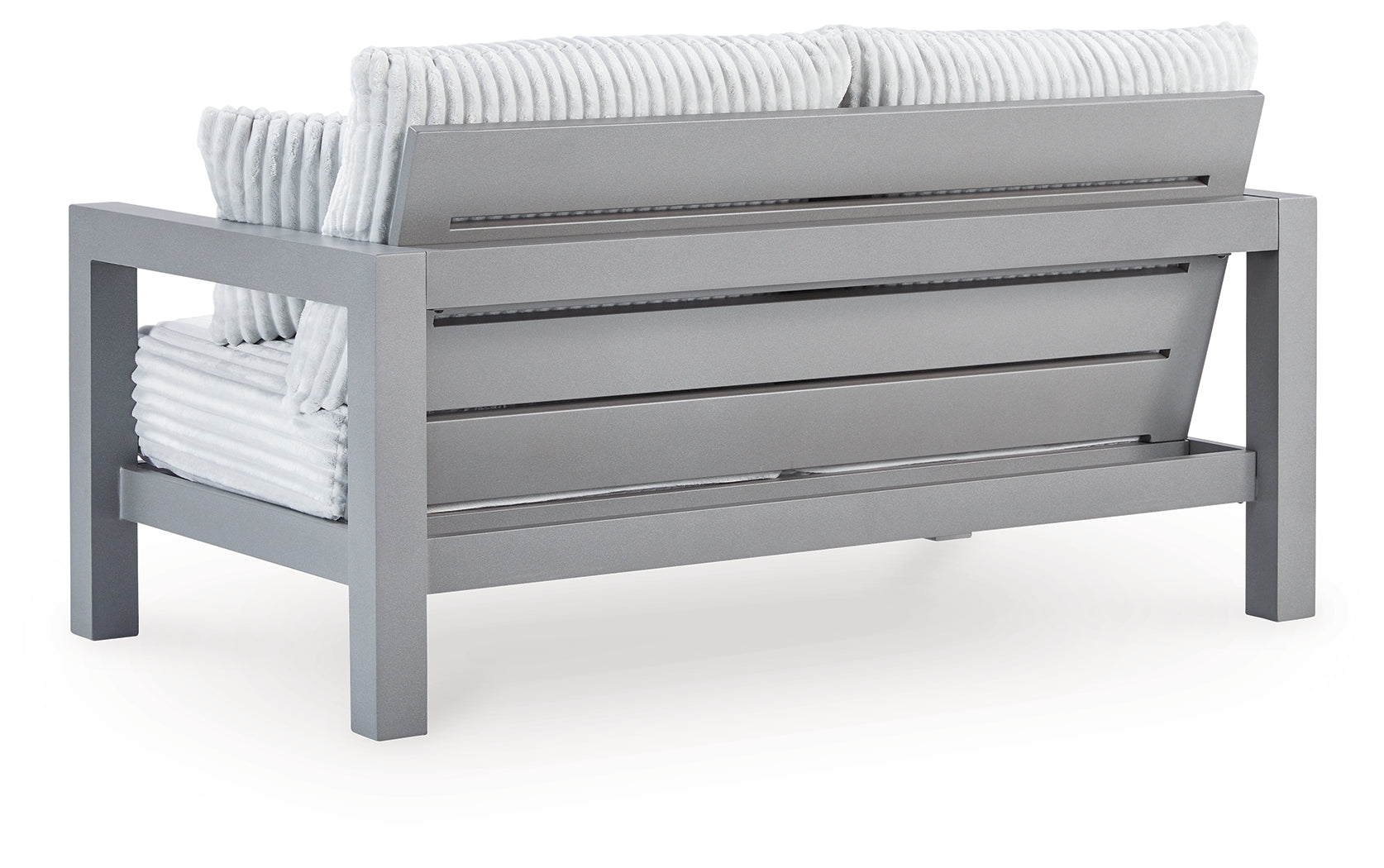 Hurley Gray Park Outdoor Sofa and Loveseat with Coffee Table and 2 End Tables