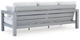 Hurley Park Gray Nuvella® Outdoor Sofa with Cushion