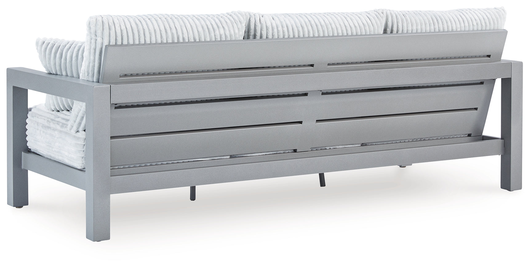 Hurley Gray Park Outdoor Sofa and Loveseat with Coffee Table and 2 End Tables