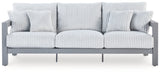 Hurley Gray Park Outdoor Sofa and Loveseat with Coffee Table and 2 End Tables