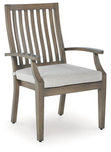 Rainier Brown/Beige Ranch Outdoor Dining Table and 4 Chairs