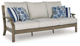 Rainier Brown/Beige Ranch Outdoor Sofa and Loveseat