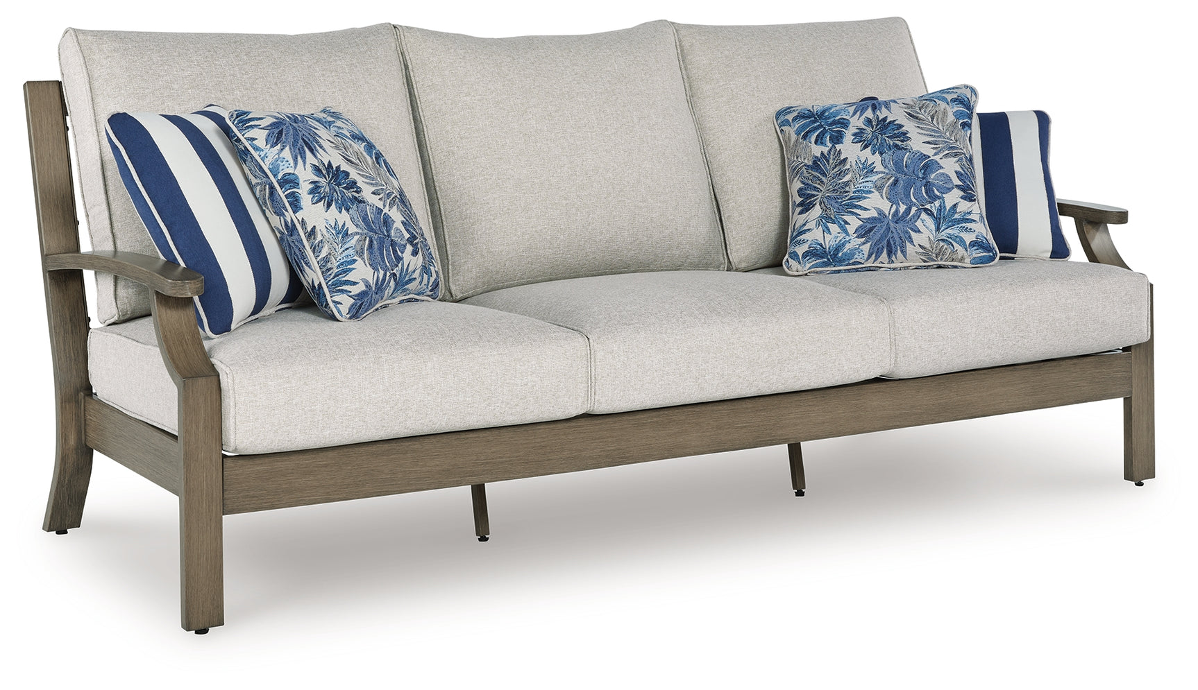 Rainier Brown/Beige Ranch Outdoor Sofa and Loveseat