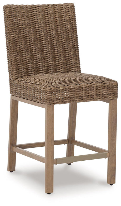 Walton Bridge Driftwood Outdoor Bar Stool (Set Of 2) - Ella Furniture